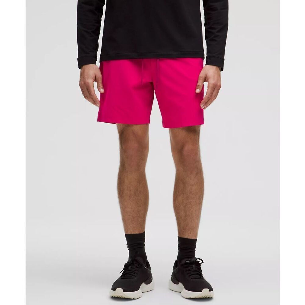 Lululemon Zeroed In Linerless Short 7” Size XL Pink $68.00 Stretch Quick Dry